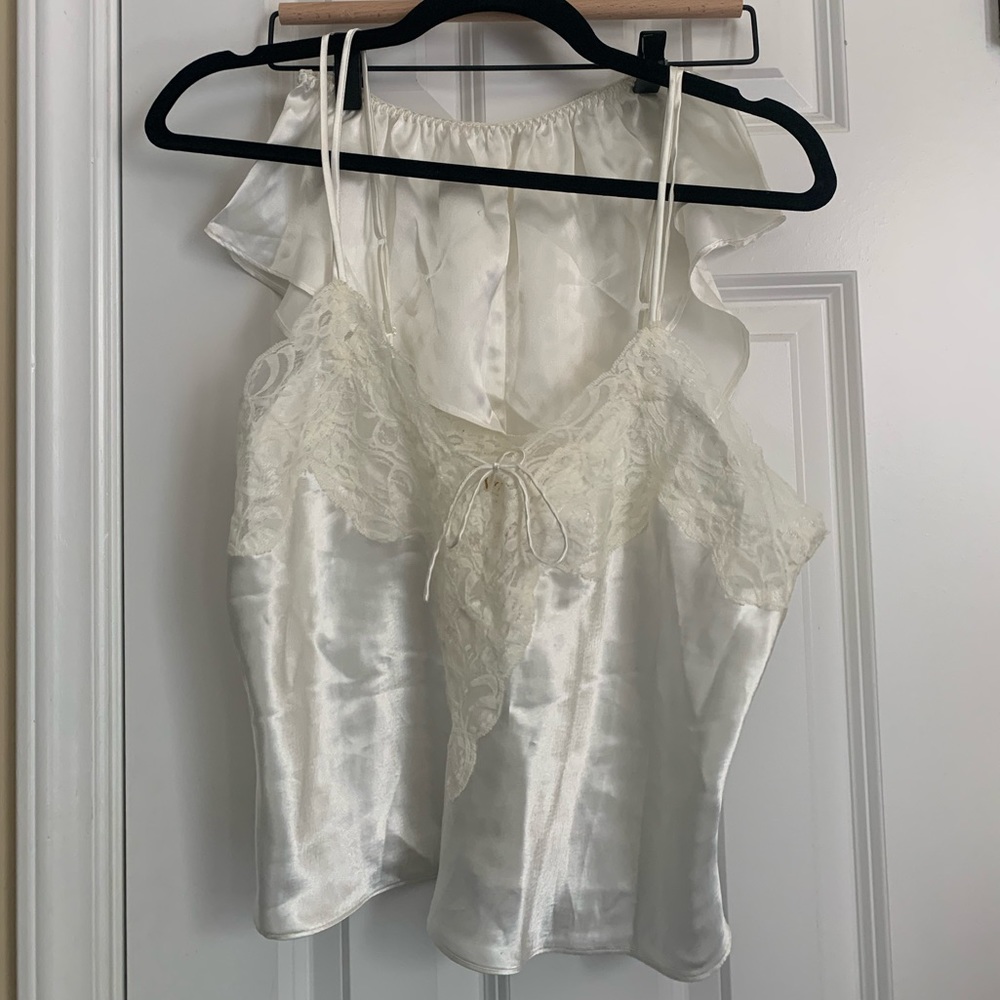 Vintage Victoria Secret Gold Label 80s 90s Satin Cami Set Size Medium - Picture 8 of 16